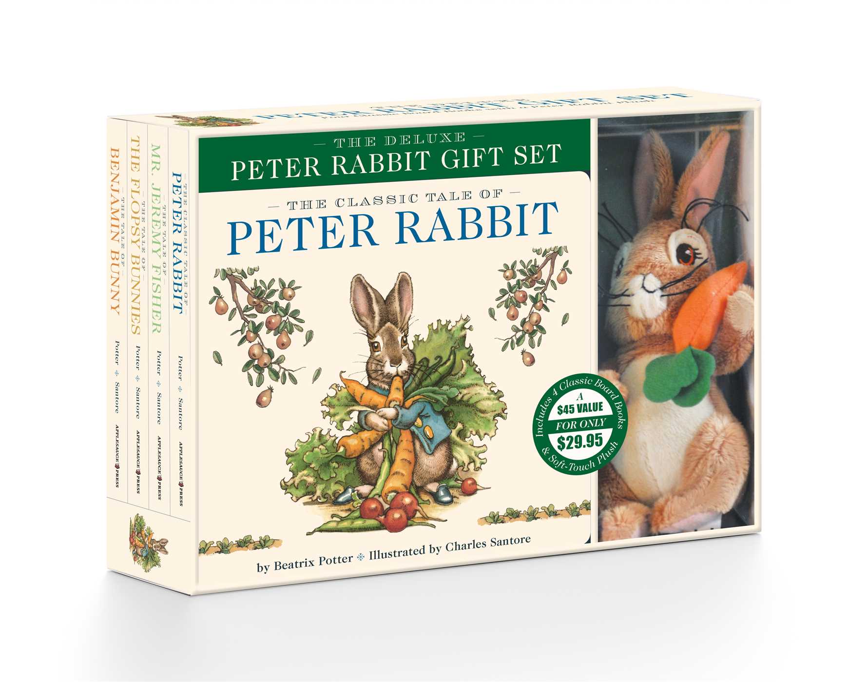 The Peter Rabbit Deluxe Plush Gift Set: The Classic Edition Board Book + Plush Stuffed Animal Toy Rabbit Gift Set [Book]