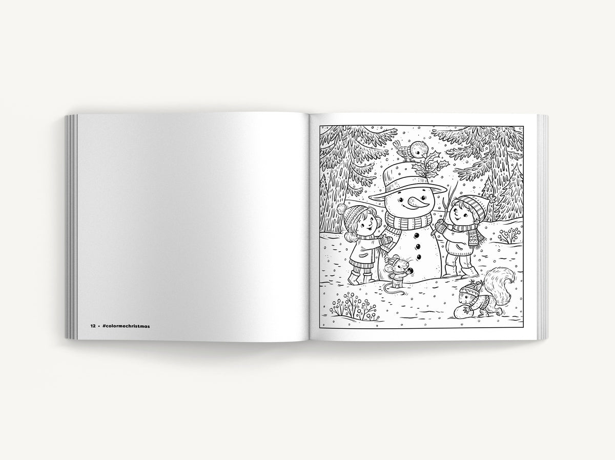 Color Me Christmas (for Kids!): 30 Festive Coloring Pages (Festive Coloring Book For Kids Ages 3-9)