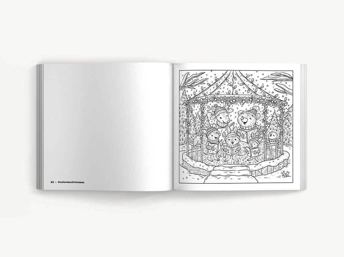 Color Me Christmas (for Kids!): 30 Festive Coloring Pages (Festive Coloring Book For Kids Ages 3-9)