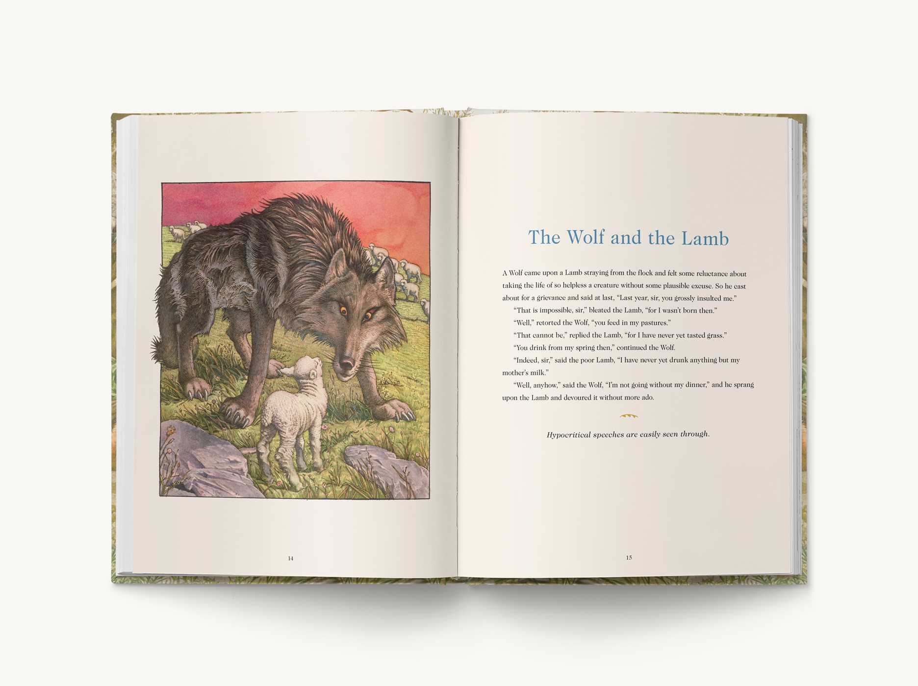 Aesop's Fables Hardcover: The Classic Edition by acclaimed illustrator,  Charles Santore